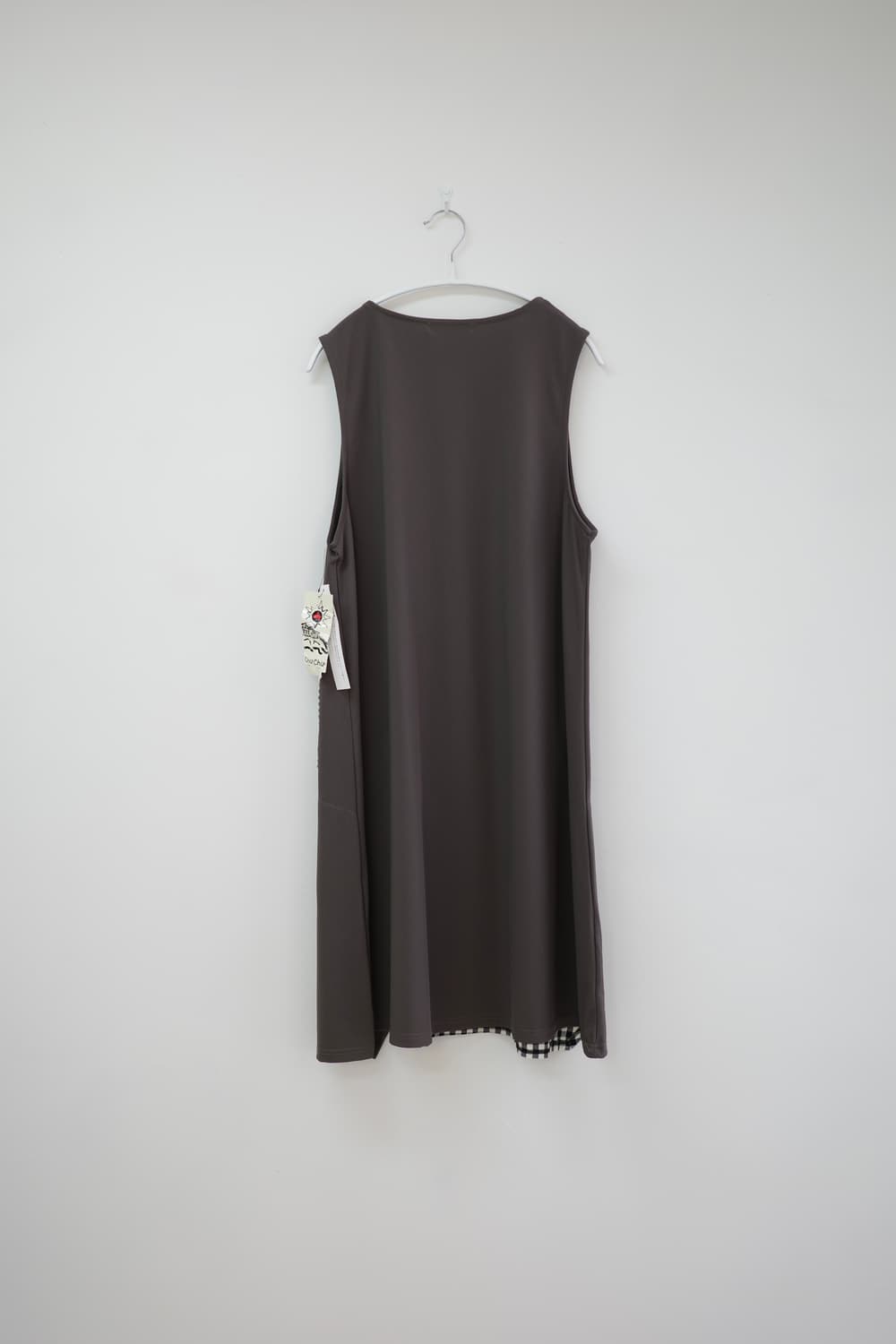 Khaki check mori one-piece 상품이미지7