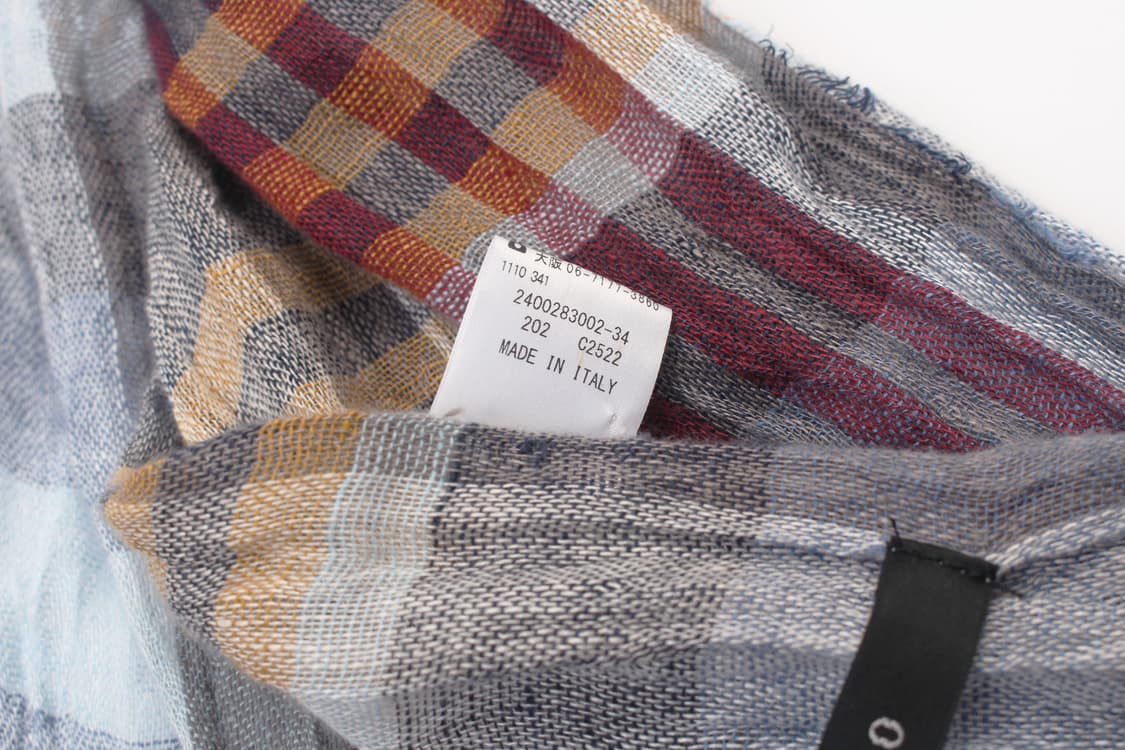 INTERMEZZO Check Linen Scarf (Made In It 상품이미지6