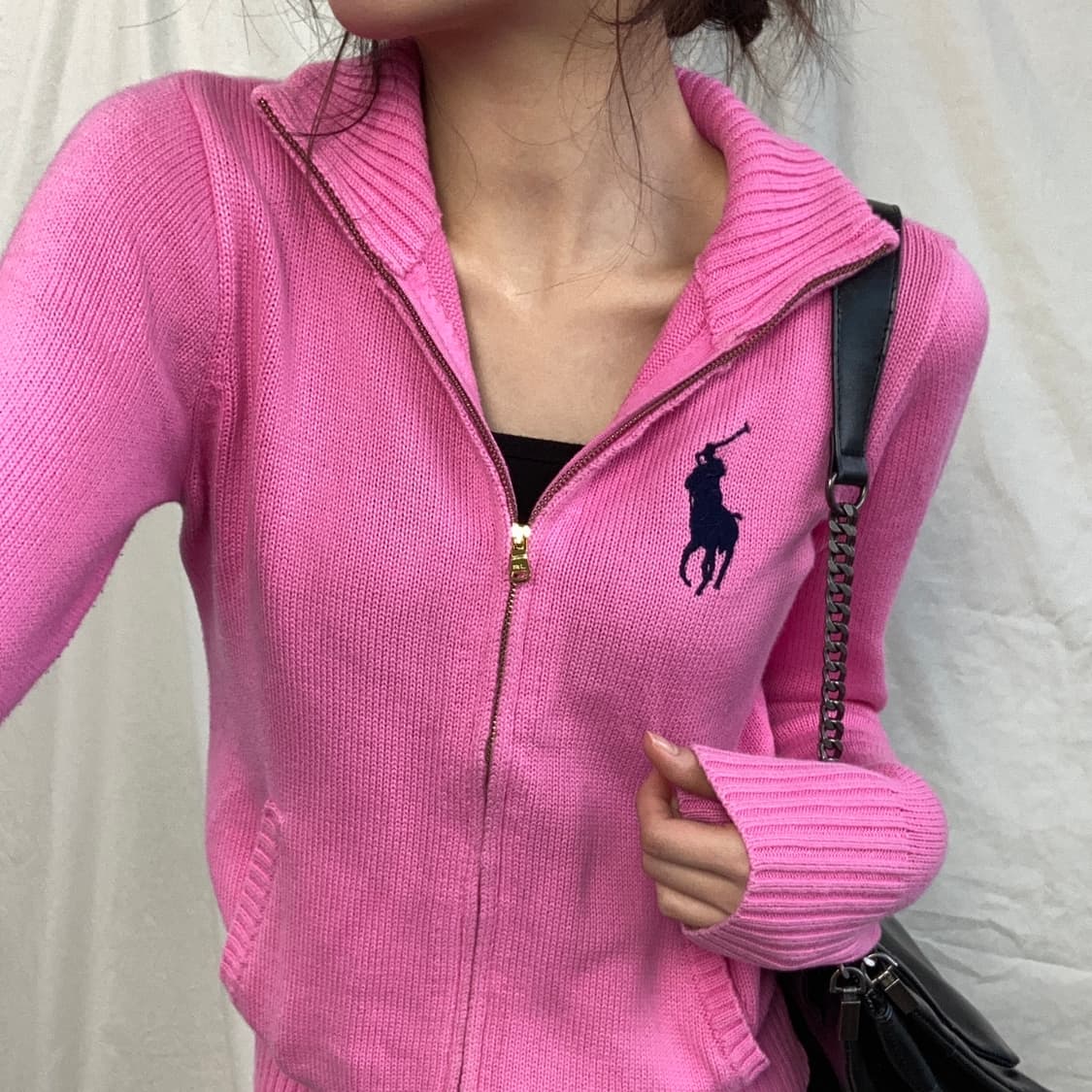 폴로 니트집업 상품이미지1