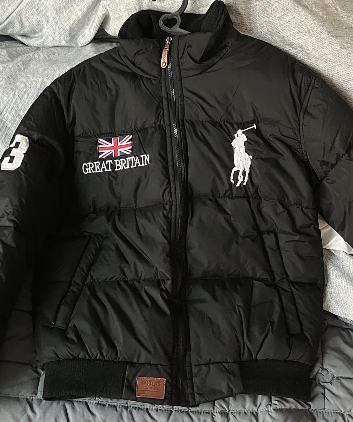 폴로 빅포니 브리튼 패딩 블랙 상품이미지1