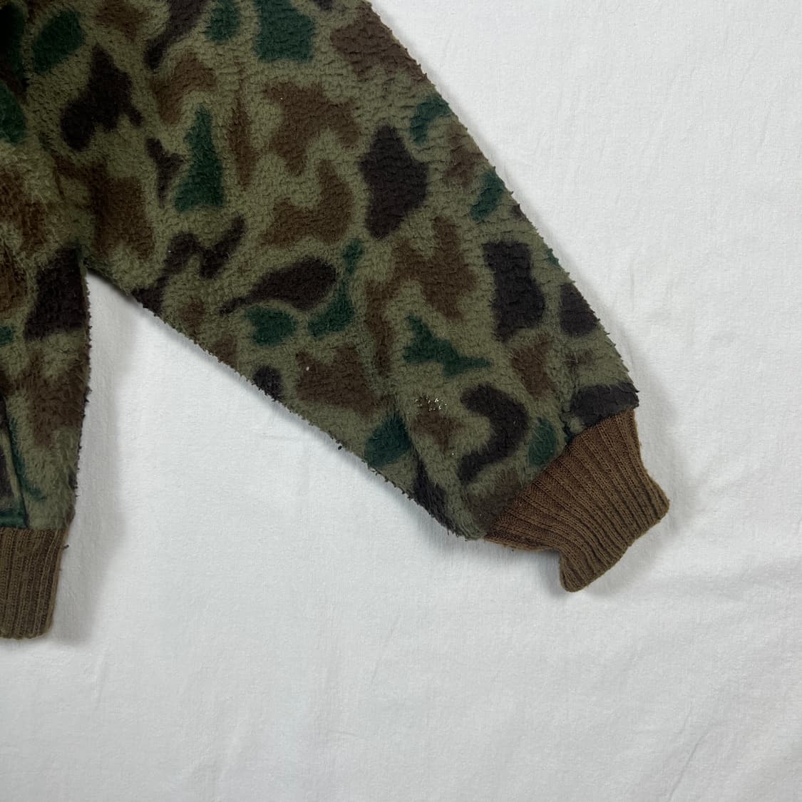 90’s 울리치 woolrich 카모 플리스 집업 자켓 상품이미지4