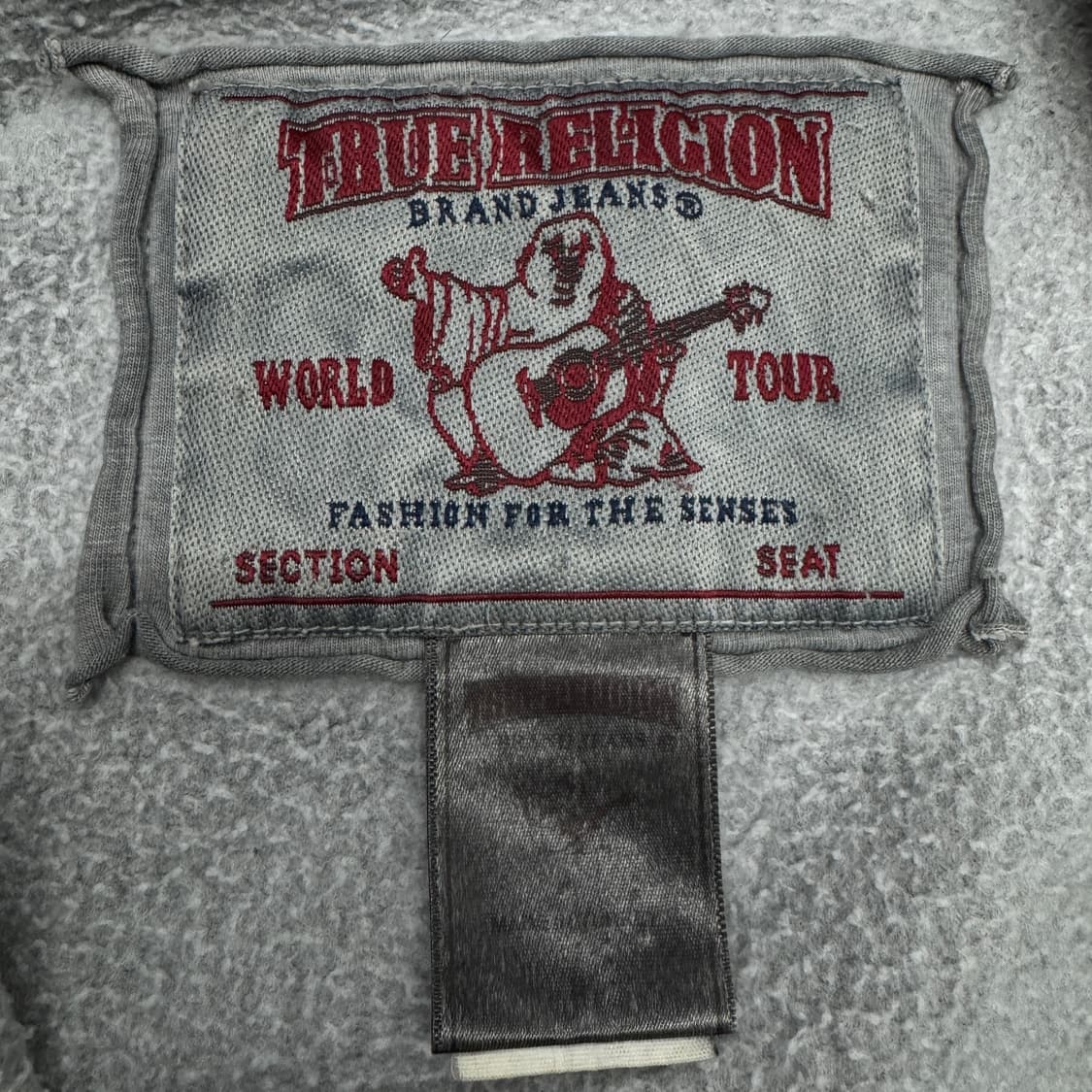 트루릴리전 Y2K 스톤워싱 성조기 빅로고 후드집업 상품이미지8