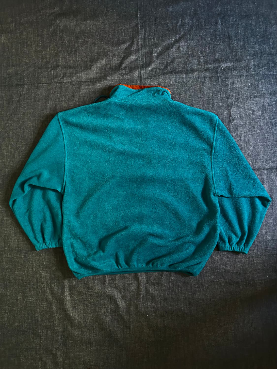 90~00s 쿼터집 풀오버 플리스 틸 컬러 상품이미지7