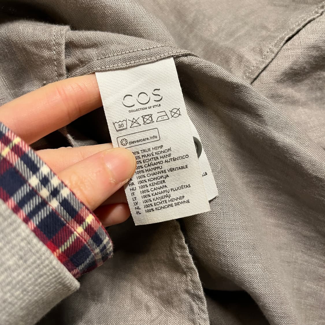 코스 반버튼 헨리넥 셔츠 상품이미지6