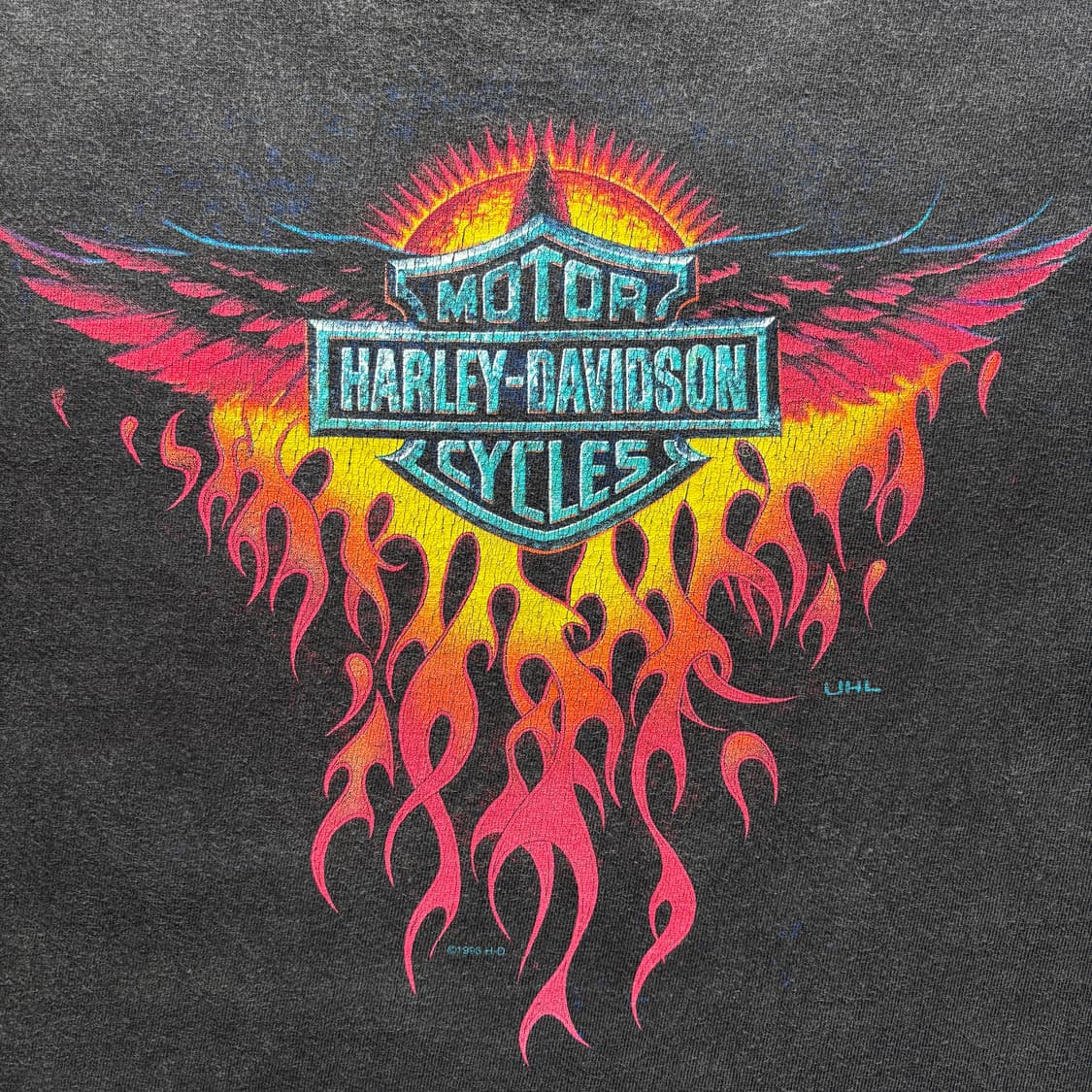 90s 빈티지 할리데이비슨 플레임 롱슬리브 티셔츠 상품이미지3