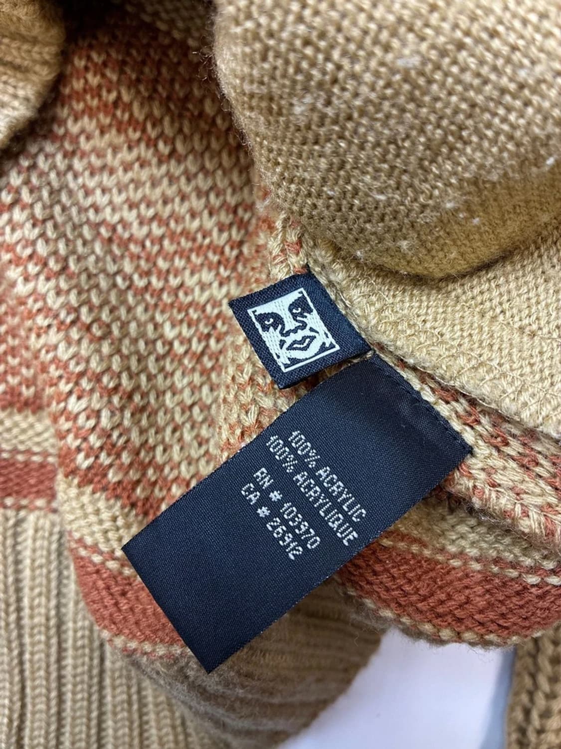 오베이 프로파간다 패턴드 숄카라 니트 가디건 PN5127 상품이미지8