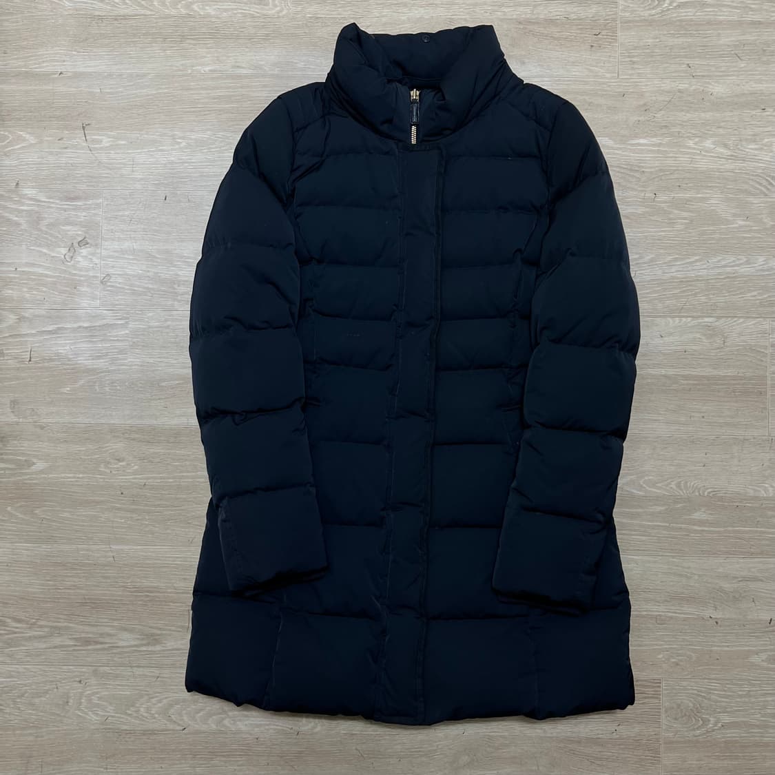 헤지스 여성 프리미엄 구스다운 롱패딩 점퍼 [네이비] XS/85 상품이미지1