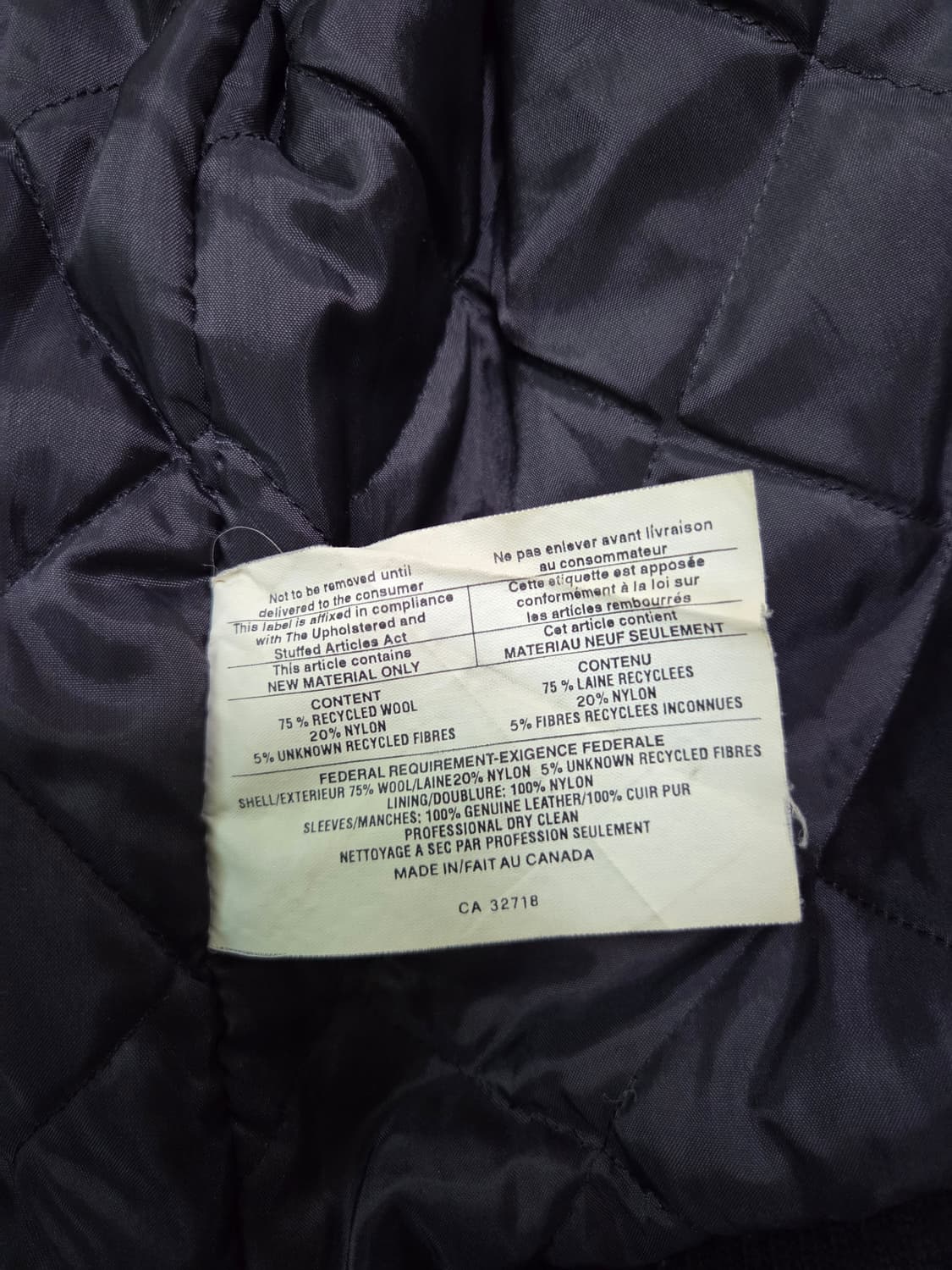 빈티지 캐나다 소가죽 바시티자켓 상품이미지4