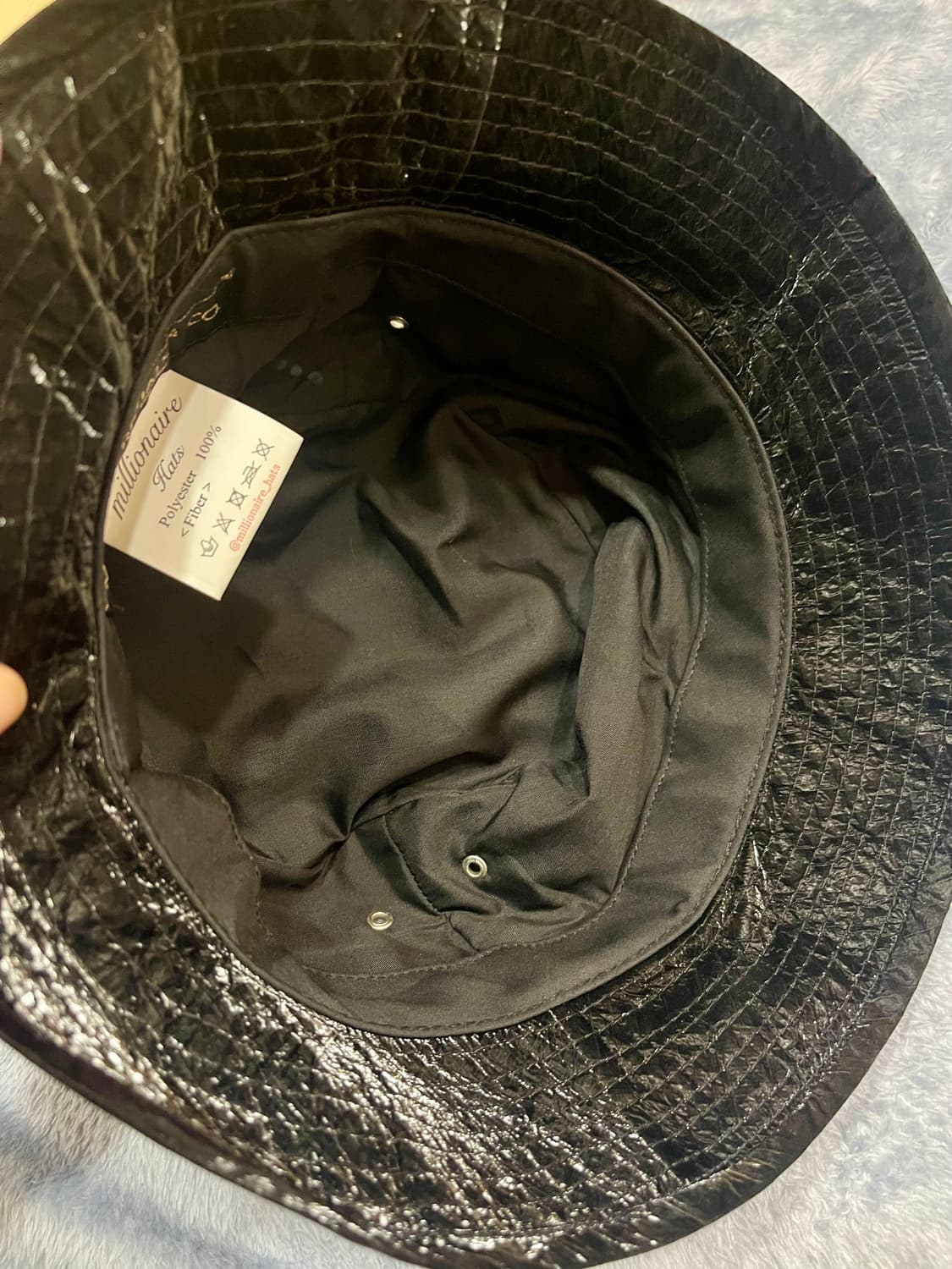 MILLIONAIRE HATS&Co밀리어네어햇/더블아일렛 버킷햇 블랙 상품이미지7