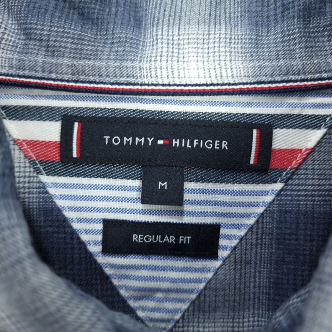 [타미힐피거] 타탄 로고 자수 체크 셔츠 M18603 상품이미지7