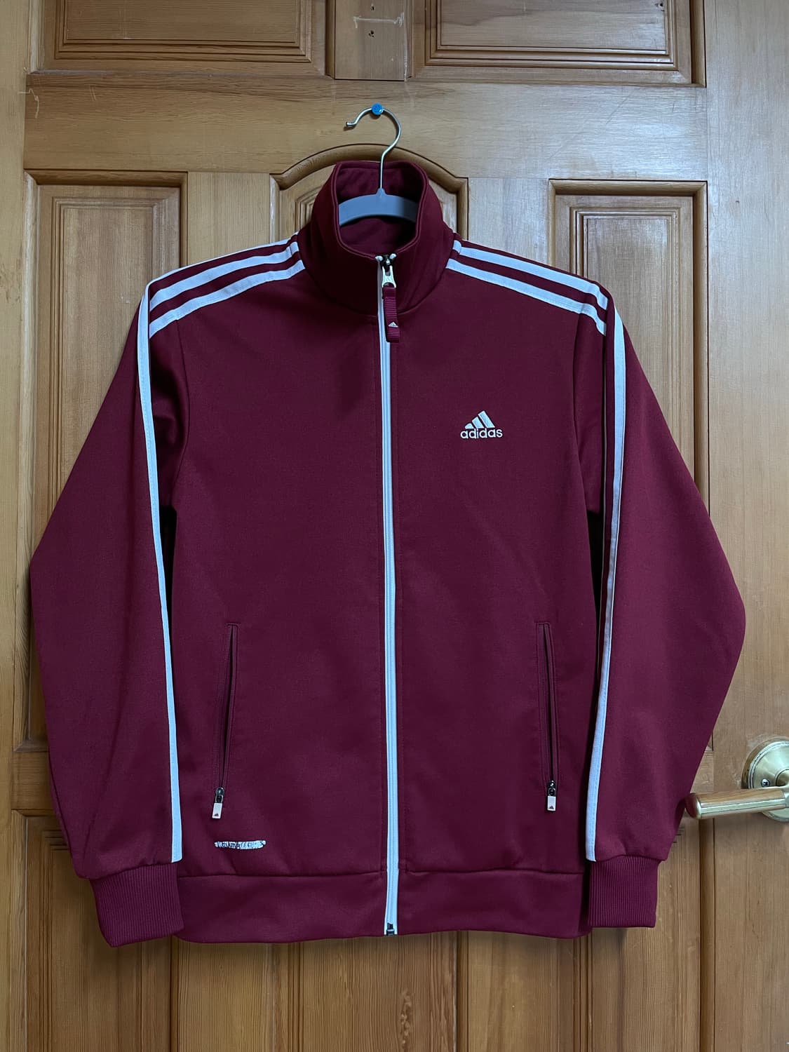 아디다스 집업 져지 버건디 상품이미지1