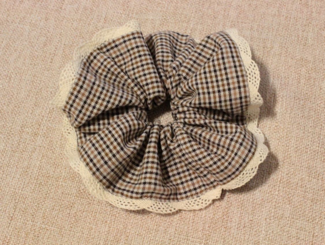 빈티지 업사이클링 핸드메이드 헤어밴드 스크런치 세트 상품이미지10