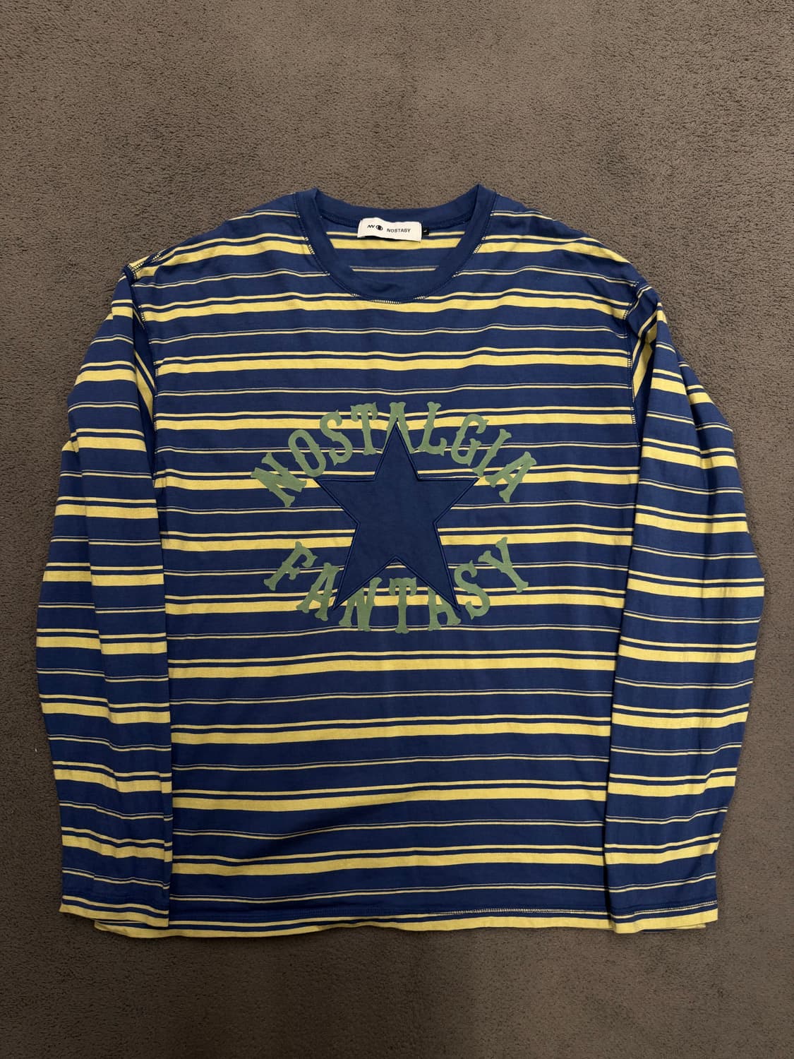 노스타시 스트라이프 스타 롱슬리브 처분 L 넉넉  상품이미지1