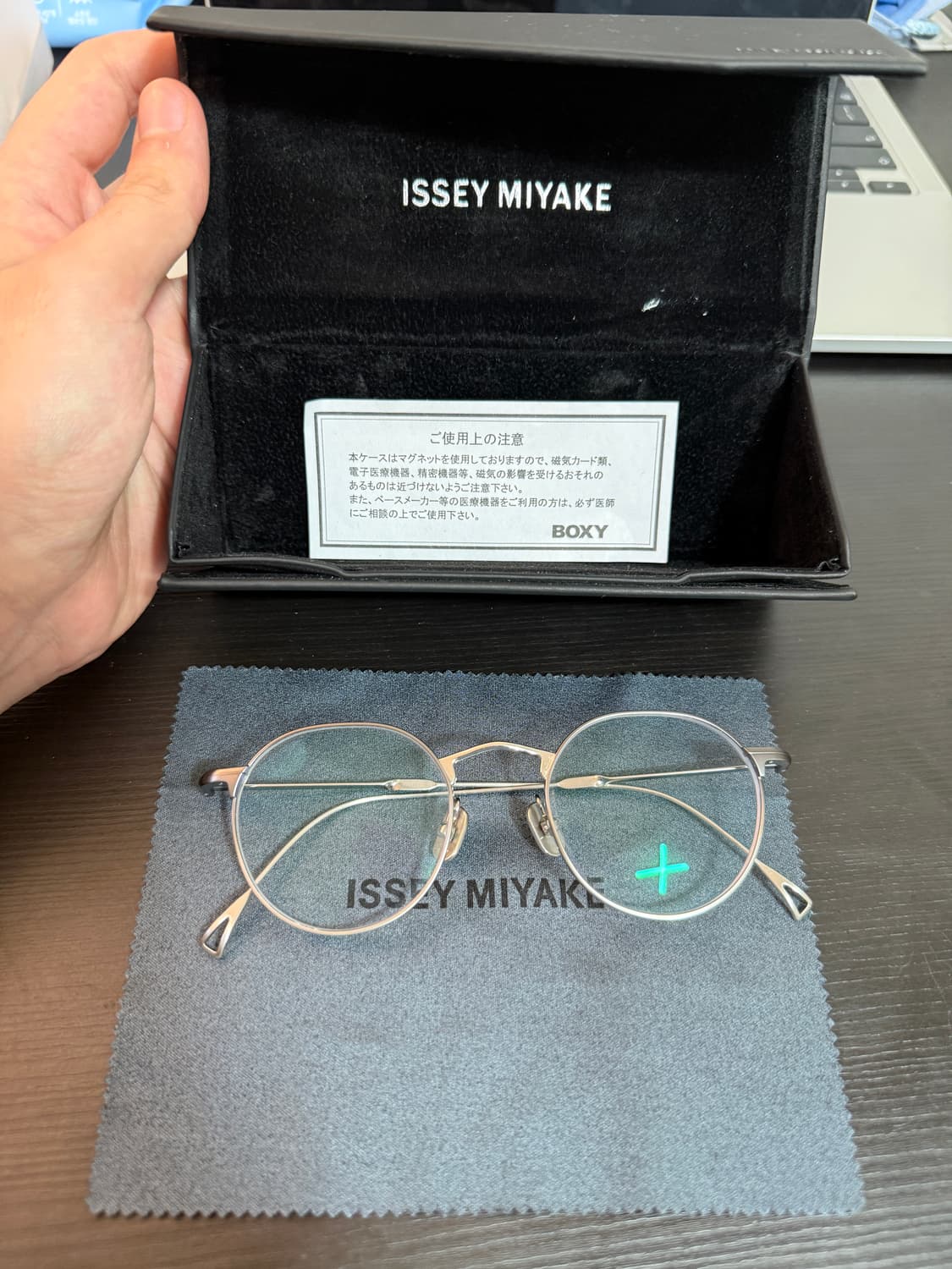 issey Miyake 금자안경 판트3 실버 상품이미지1