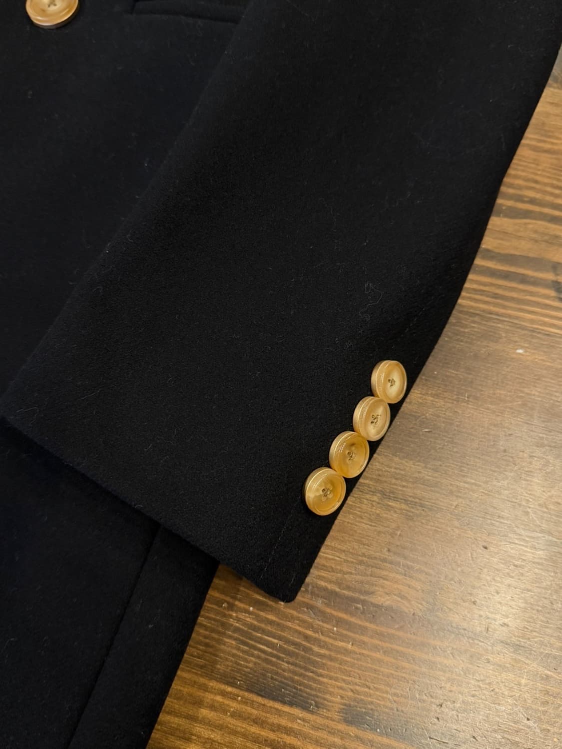 시스템 캐시미어 울 더블 브레스티드 코트 100 상품이미지7