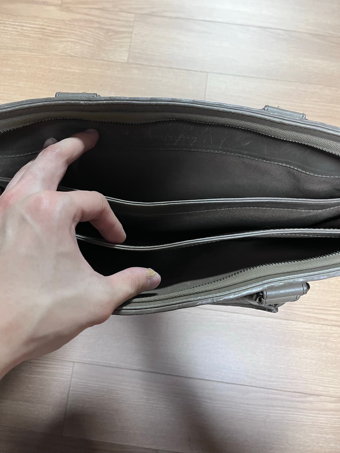 보테가베네타 인트레치아토 토트백 서류가방 토프 그레이 상품이미지6