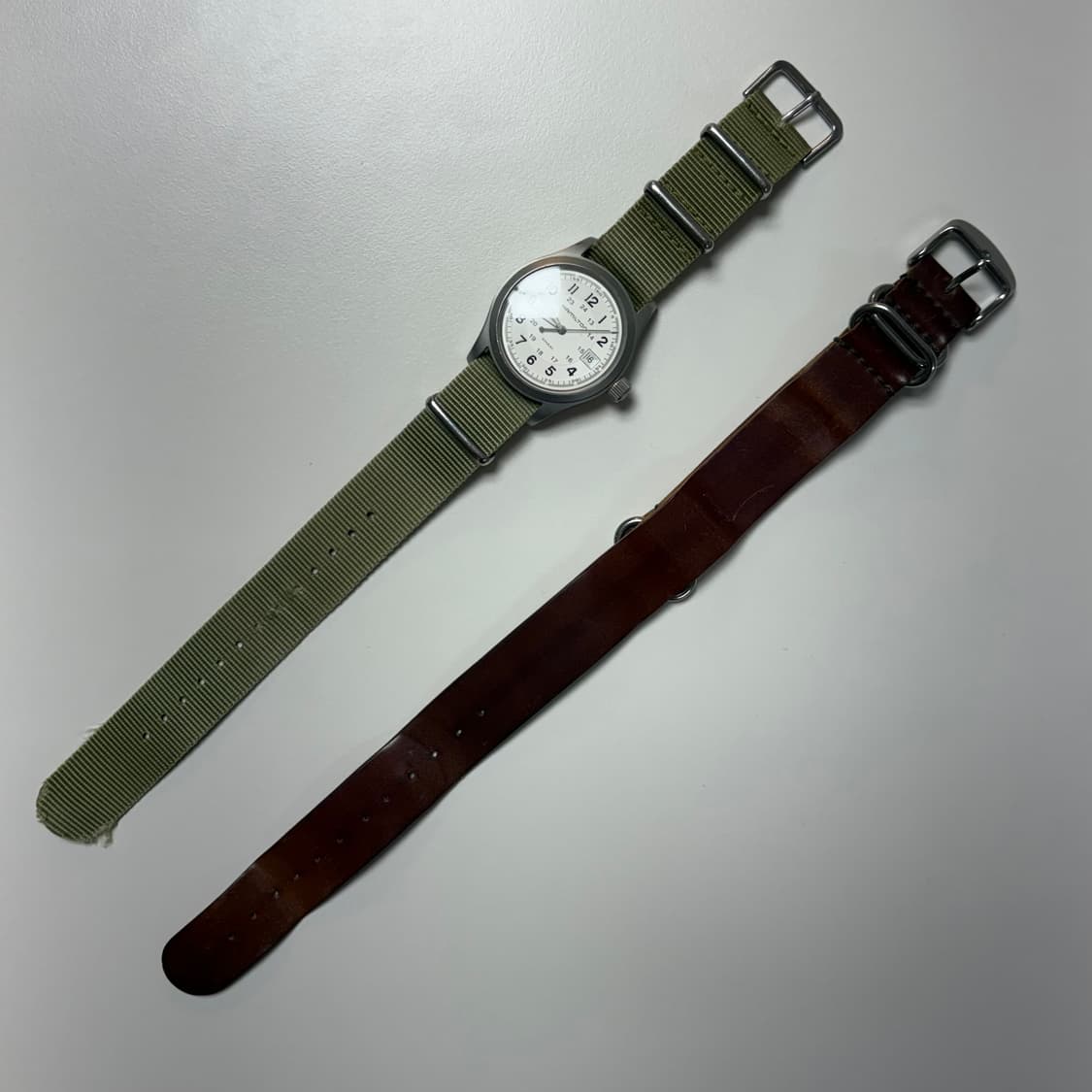 해밀턴 카키필드 쿼츠 38mm + 코도반 나토 상품이미지10