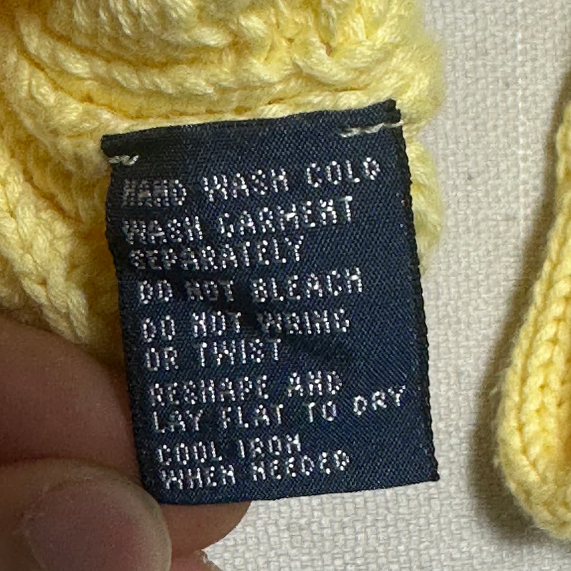 폴로랄프로렌 옐로우 케이블 꽈배기 니트 상품이미지5