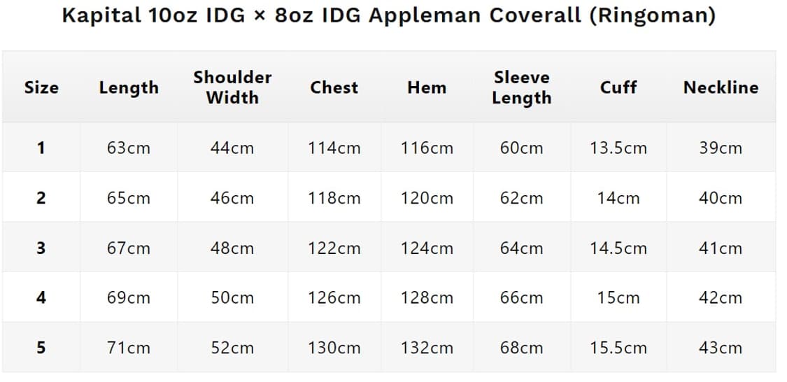 캐피탈 10온즈 IDGIDG & 8온즈 IDGIDG 애플맨 커버올 인디고 상품이미지10