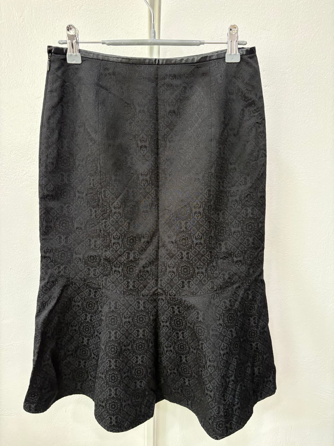 플라워 머메이드 블랙스커트 상품이미지5