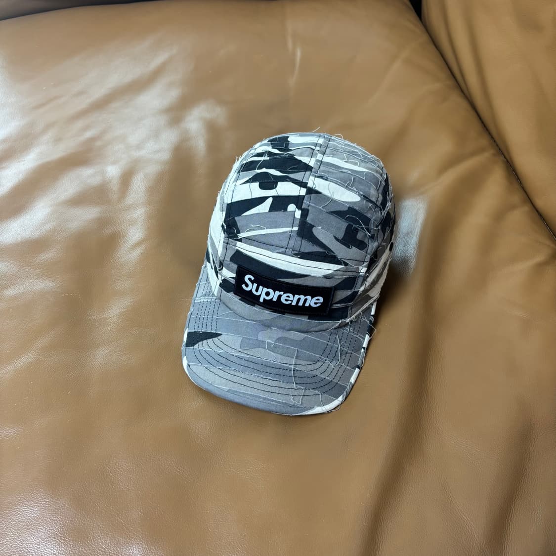 Supreme 슈프림 레이어드 카모 그레이 캠프캡 모자 (Camo) 상품이미지1