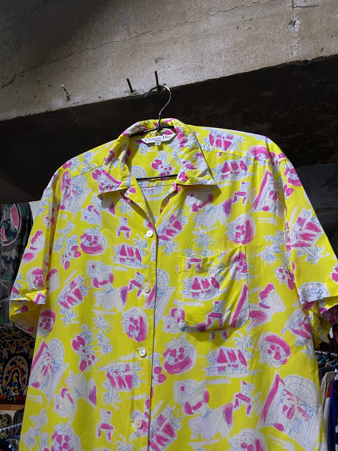 90s Christian Dior 크리스찬 디올 여성 하와이안 셔츠 상품이미지1