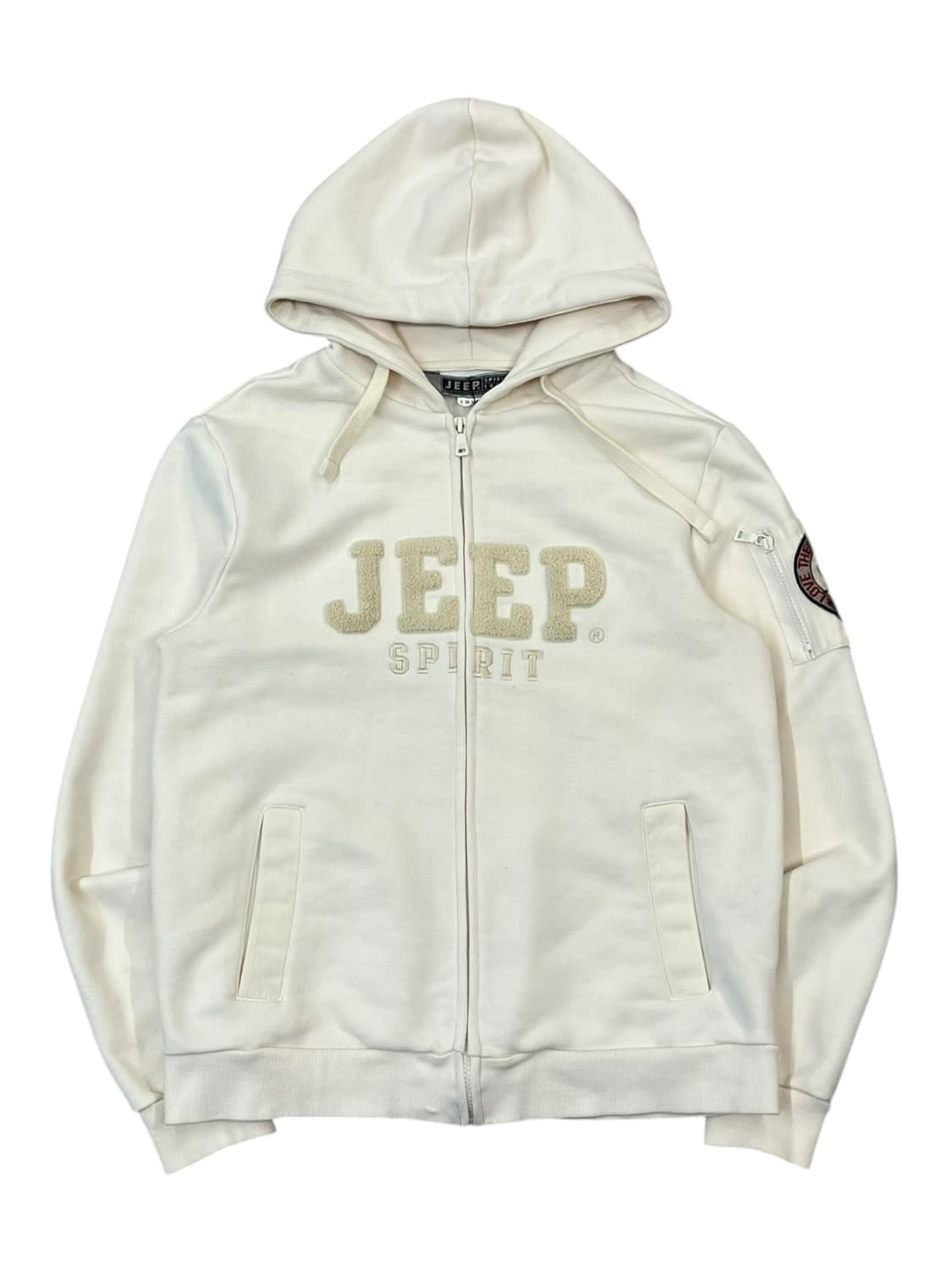 지프 후드집업 아이보리 L #csz1865 상품이미지3