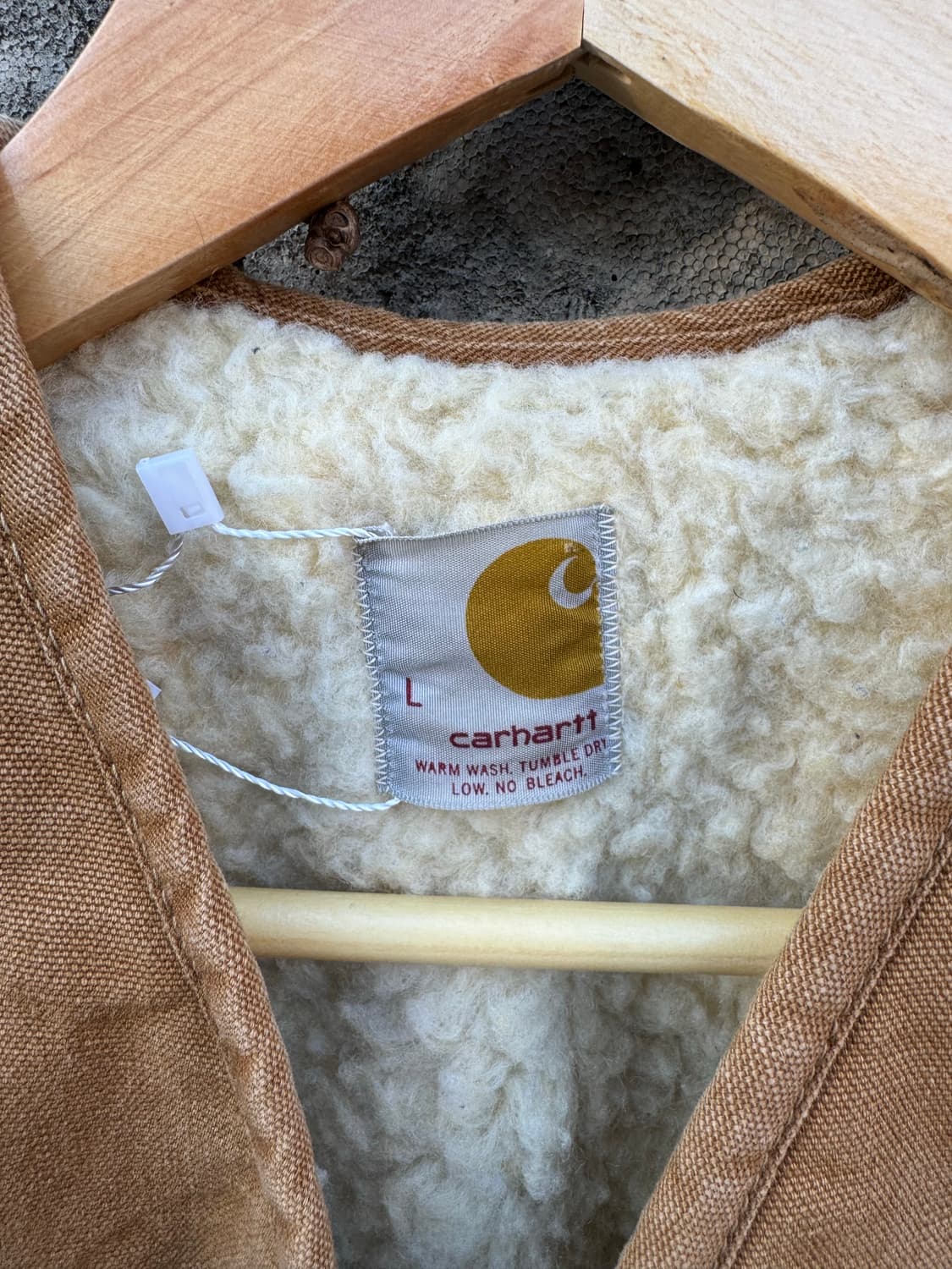 70s 칼하트 덕캔버스 쉐르파 워크 베스트 조끼 L 상품이미지5