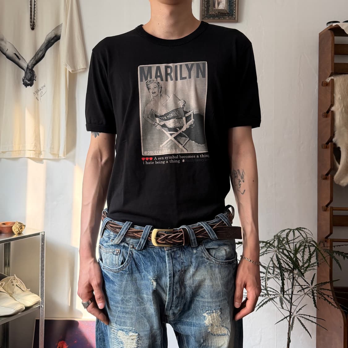 돌체앤가바나 마릴린 먼로 프린팅 티 상품이미지1