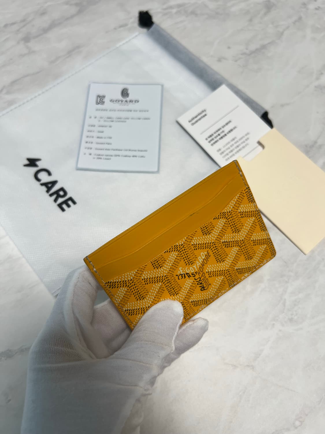 고야드 생쉴피스 카드지갑 옐로우 상품이미지4