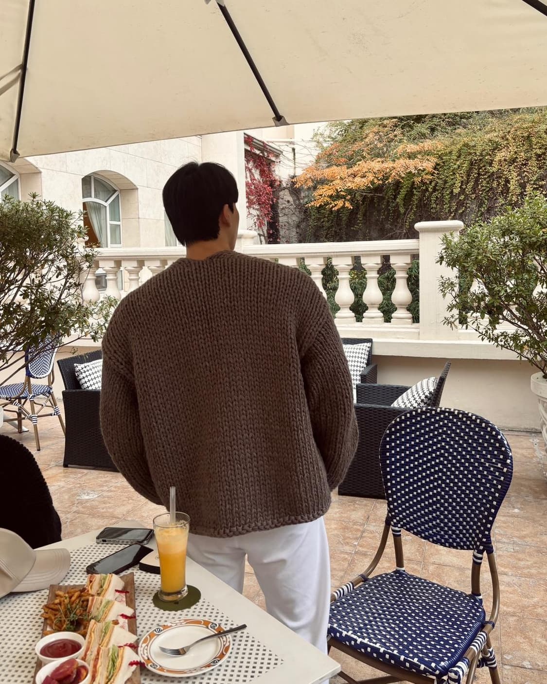 센스에라 핸드메이드 헤비 가디건 니트M 상품이미지4