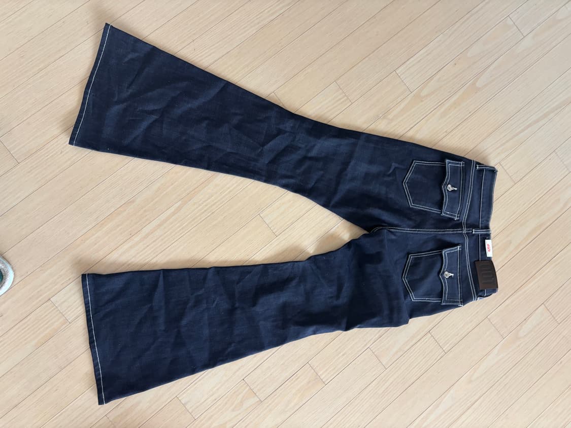 새상품)oot 진청 로우라이즈 스티치 데님 상품이미지4