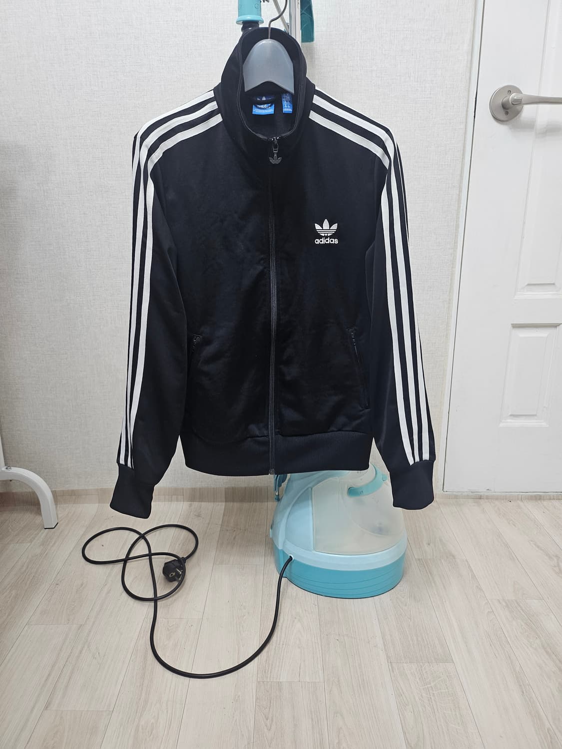 (90~95)M ☆초대장급☆아디다스 파이어버드[검흰]불꽃빅로고 트랙탑져지 상품이미지1
