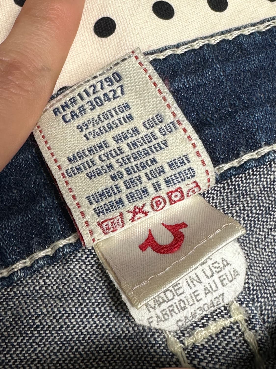 트루릴리전 로우라이즈 데님팬츠 상품이미지9