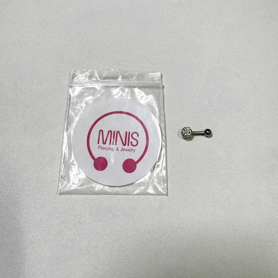 미니스 써지컬스틸 피어싱 큐빅 볼 새상품 상품이미지2