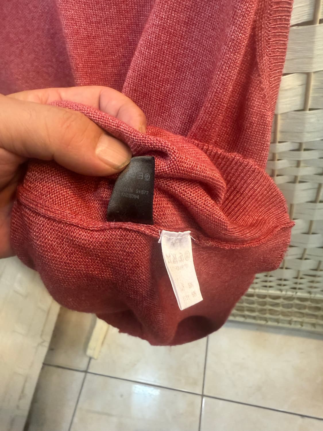 52/105 정품 로로피아나 캐시+실크혼방 조끼 팝니다 상품이미지5