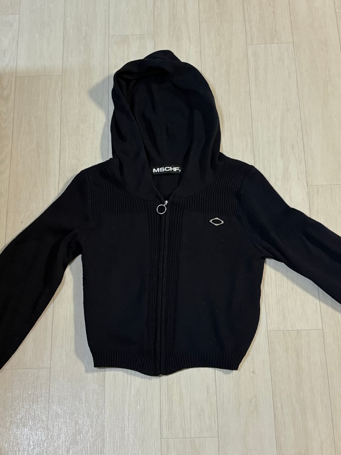 미스치프 니트 후드집업 상품이미지2