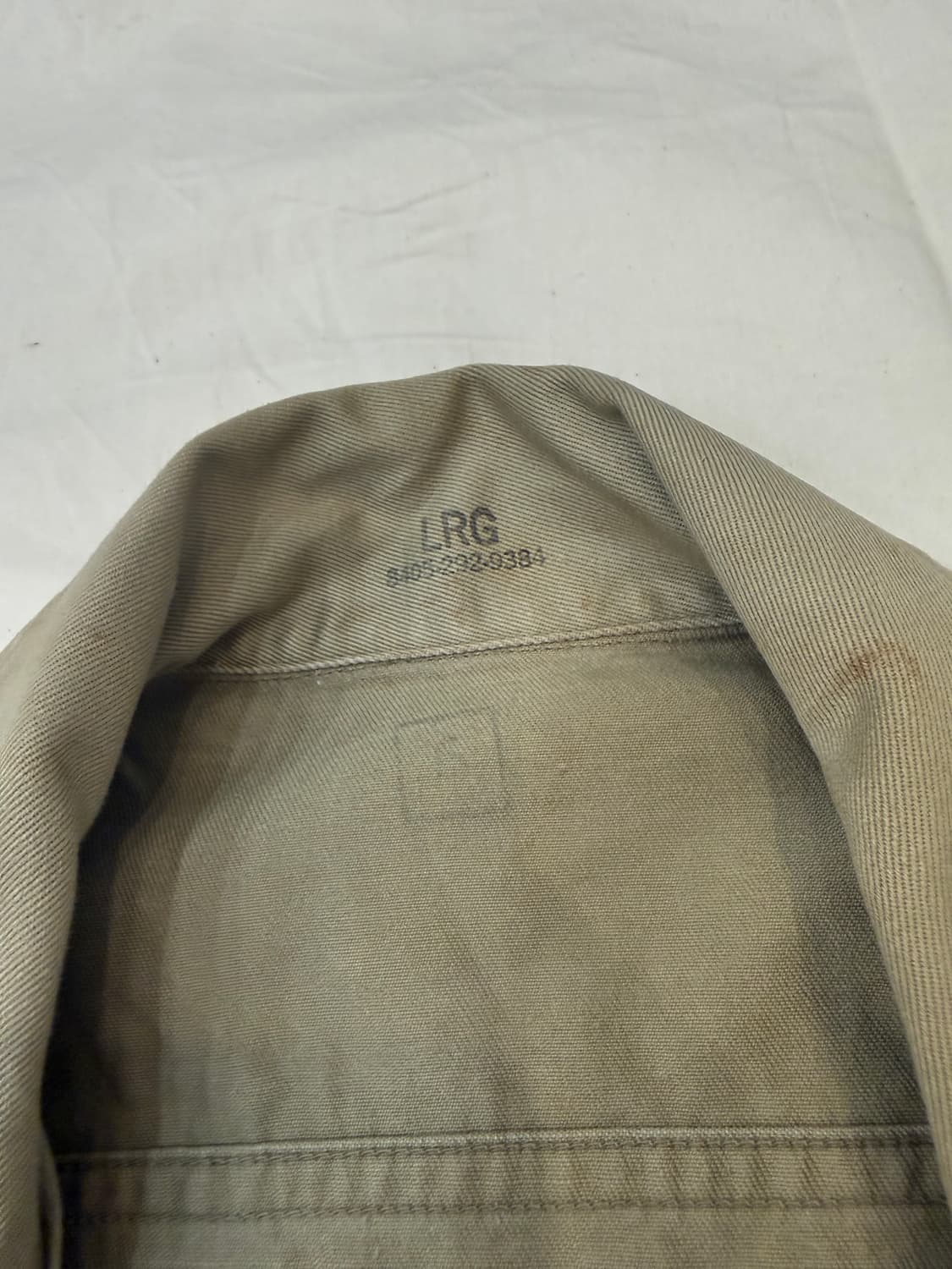 80s U.S. Military Army Tan 445 카키 반팔 셔츠 상품이미지4