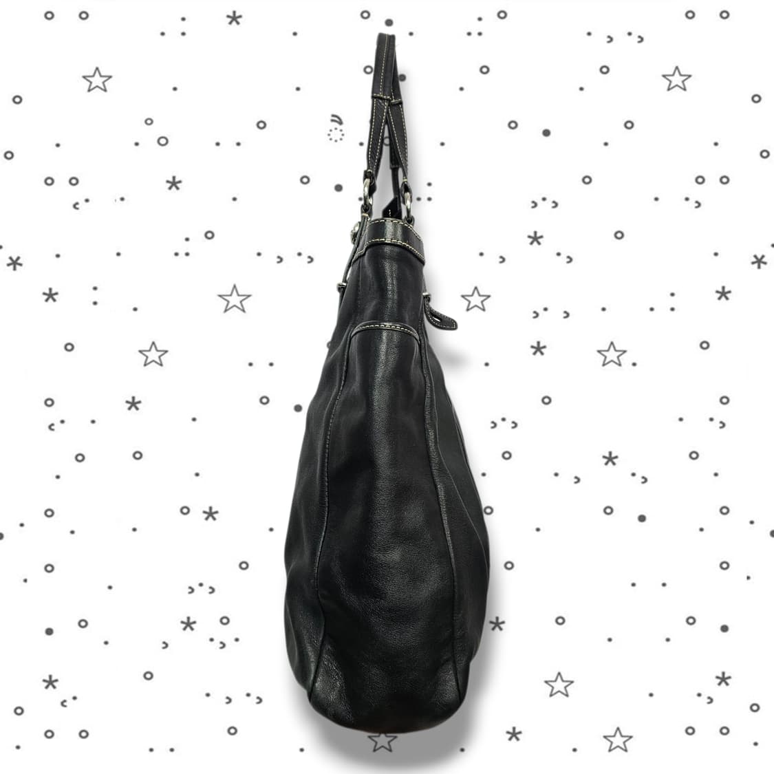 COACH 코치 햄튼 라구나 블랙 레더 토트백 상품이미지4