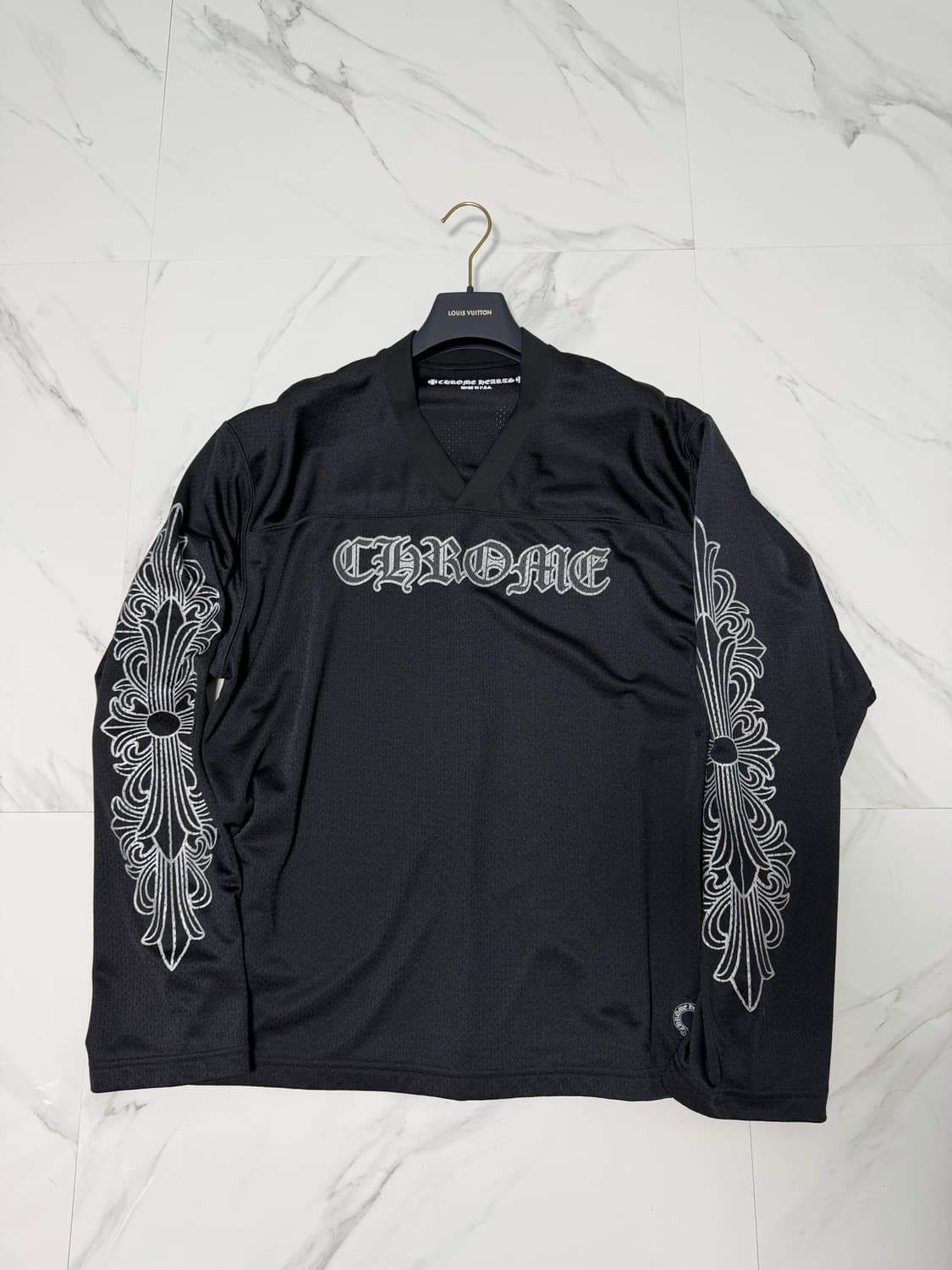 크롬하츠 메쉬 웜업 롱슬리브 져지 L 새상품 상품이미지2