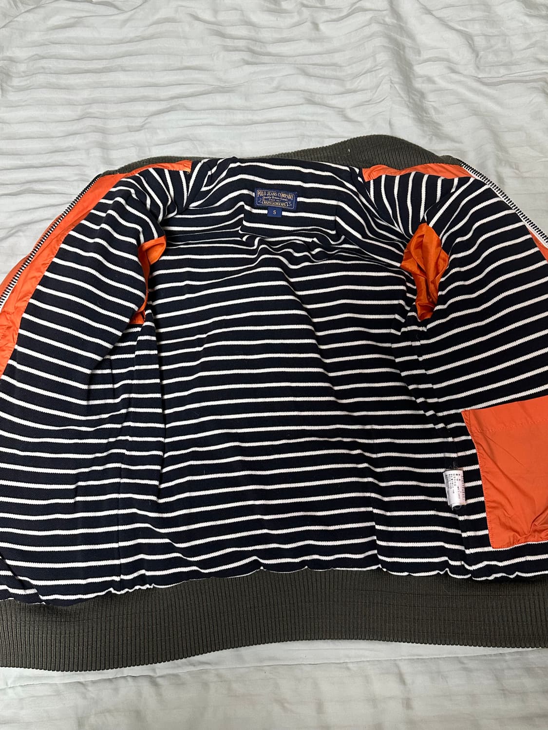 폴로 랄프로렌 오렌지 패딩 s 상품이미지3