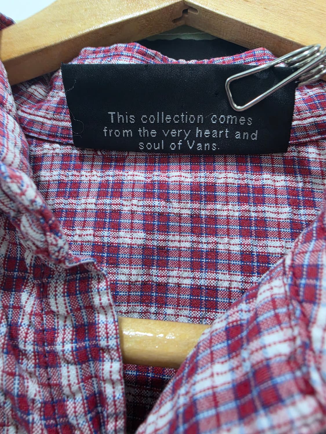 00's VANS 체크셔츠 M 상품이미지3