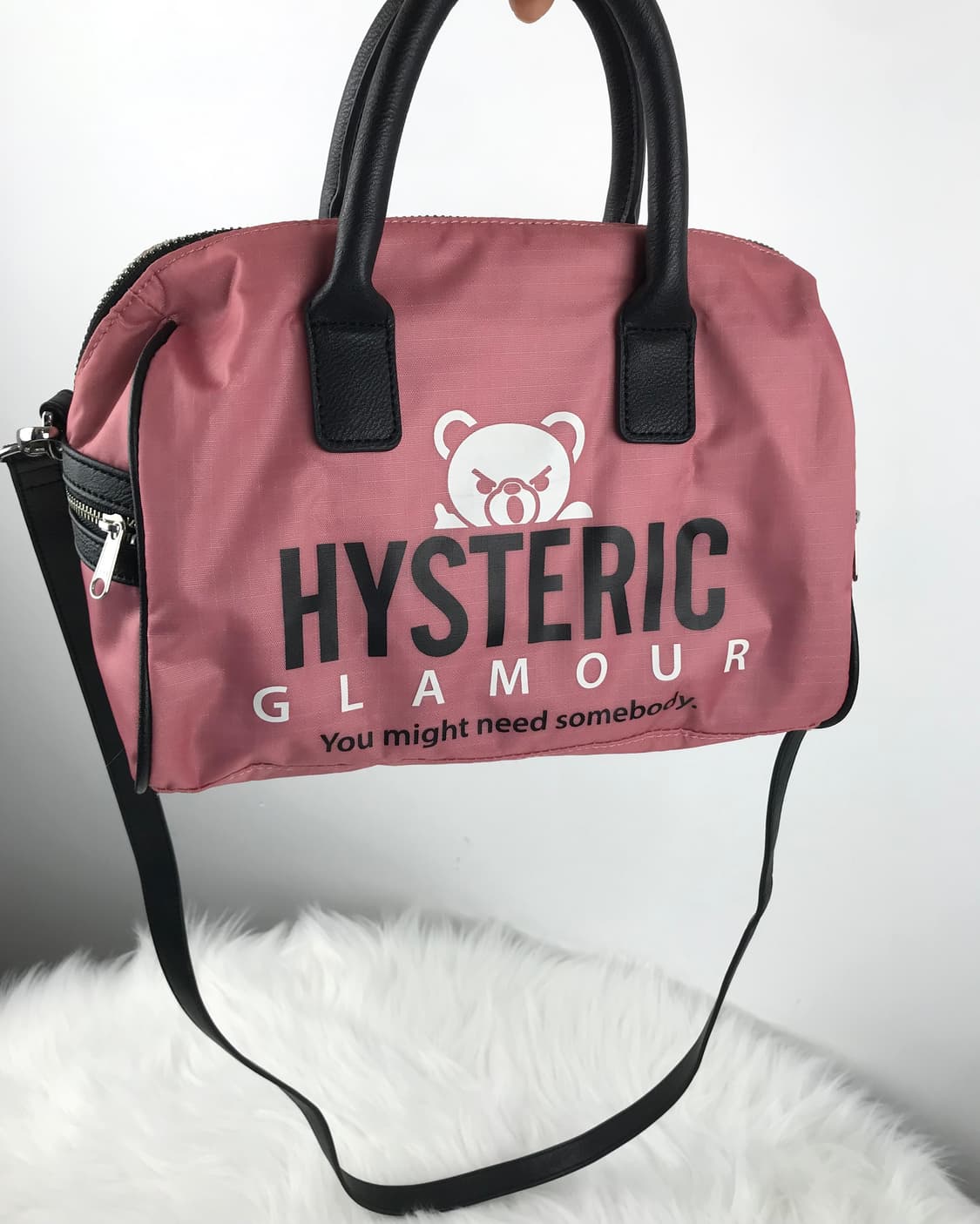 히스테릭글래머 히글 퍽베어 핑크 토트백 보스턴백 크로스백 빈티지갸루가방 상품이미지2