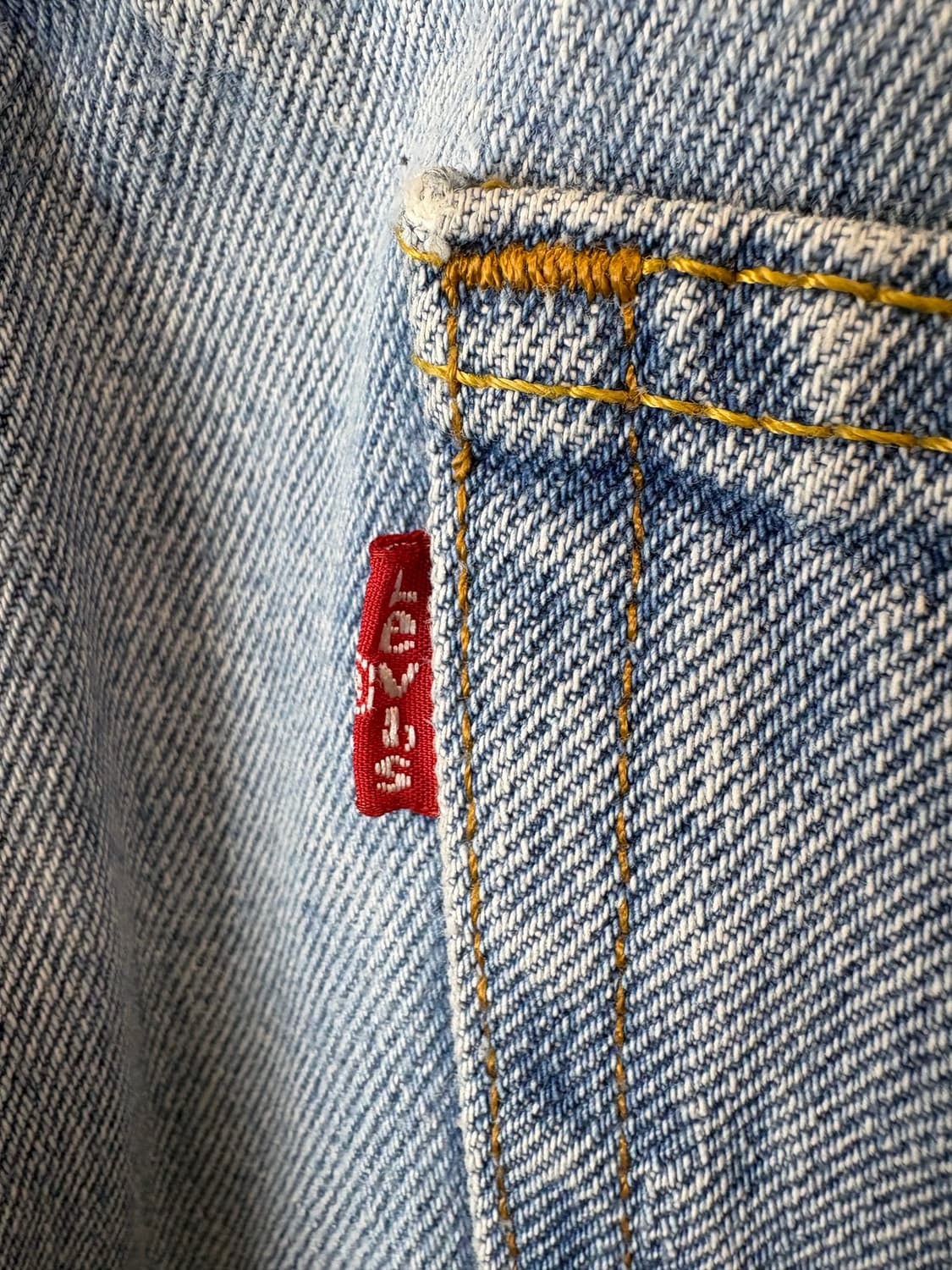 리바이스 505 빈티지 연청 데님팬츠 상품이미지7