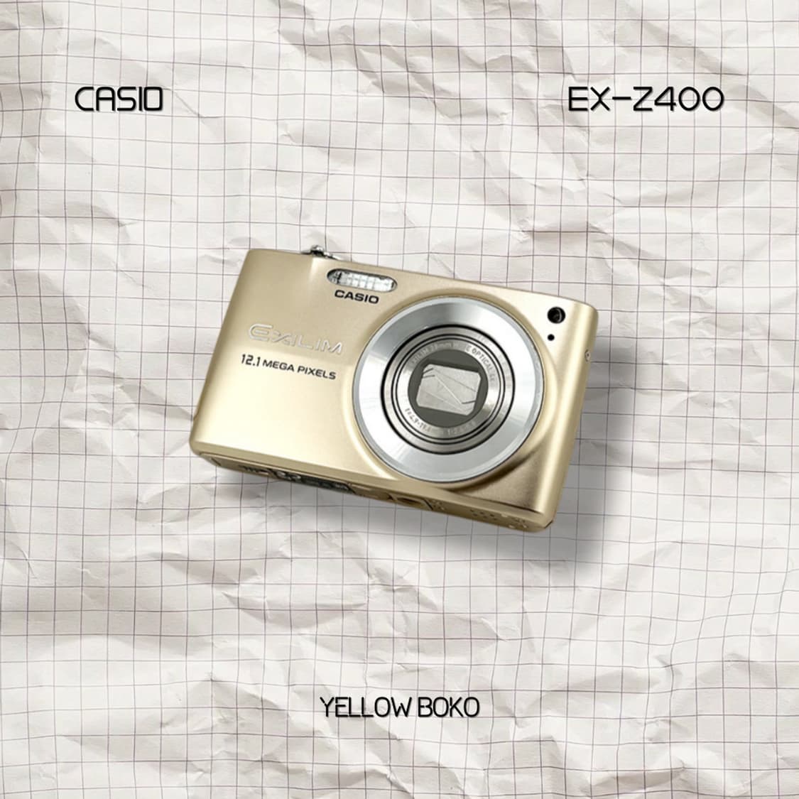 [풀박스] CASIO 카시오 엑슬림 EX-Z400 레트로 디지털 카메라 상품이미지1
