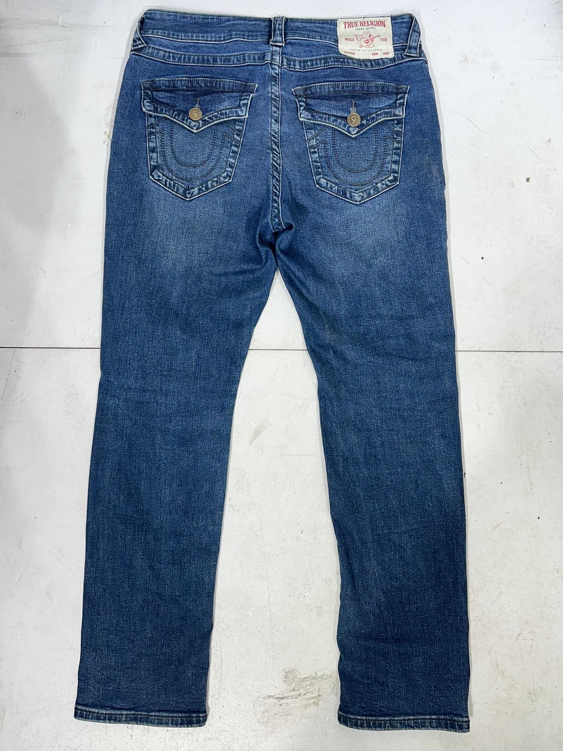 트루 릴리전 진청 빌리 미드 라이즈 스트레이트 데님 팬츠 청바지 34 상품이미지5