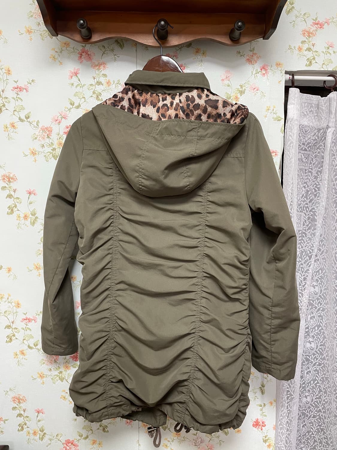 레오파드 안감 야상 자켓 상품이미지2