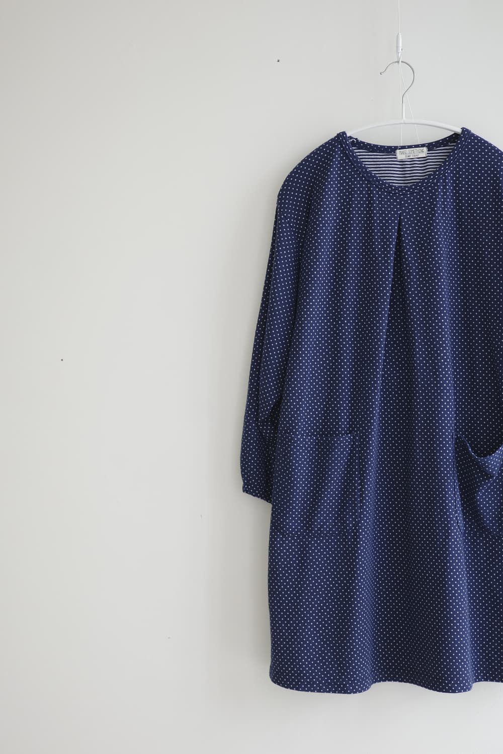 MAKE SOMETHING 네이비 도트 패턴 원피스 상품이미지1