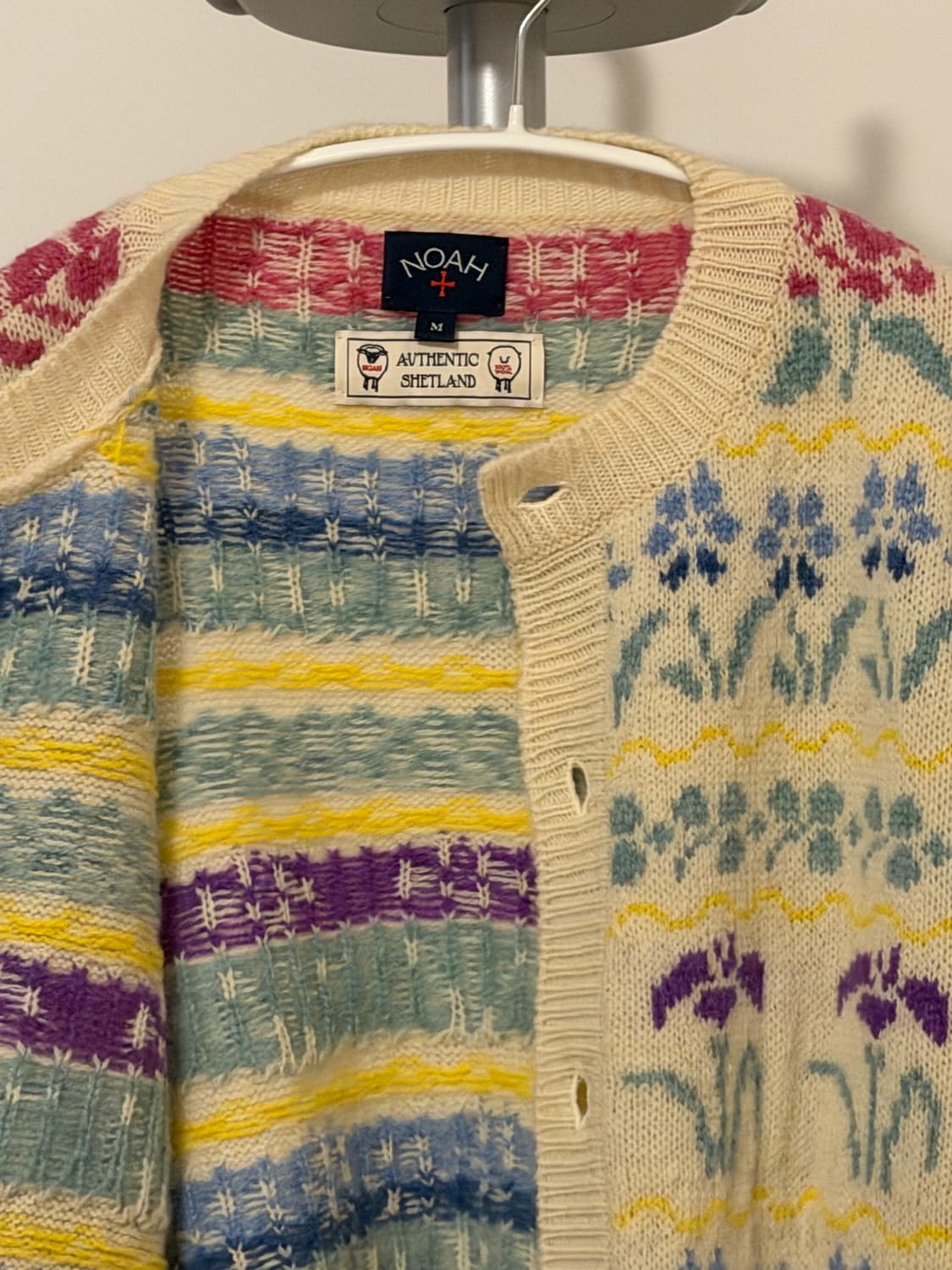 (M) 노아 SHETLAND FLORAL CARDIGAN 상품이미지4