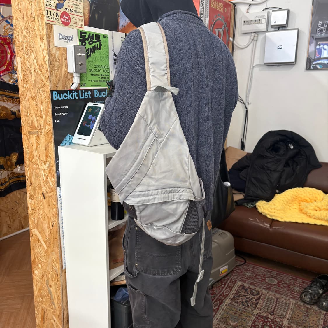 나이키 그레이 슬링백 상품이미지2